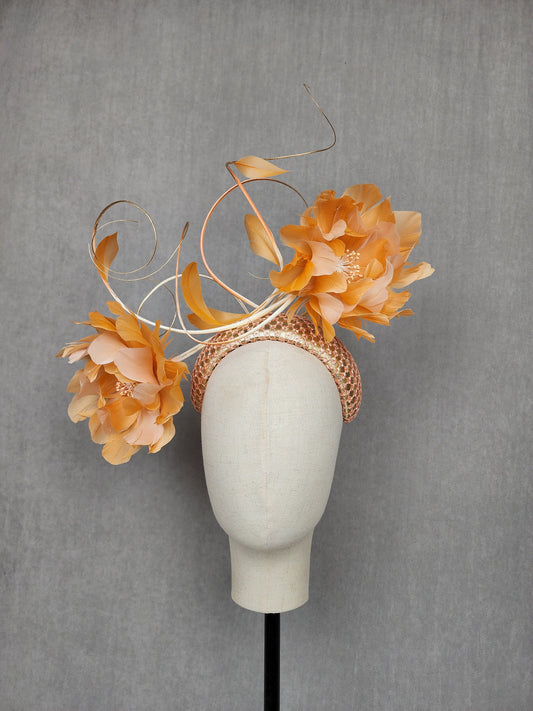 Millinery By Mel - Tangerine