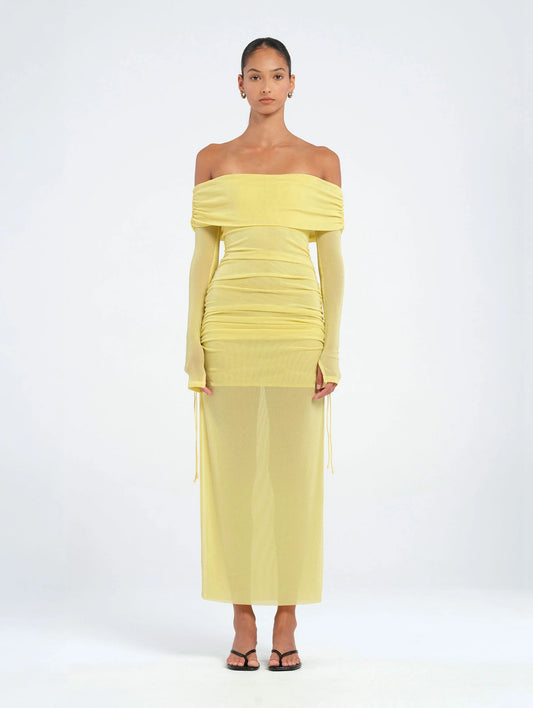Benni - Blaire Midi Dress - Lemon