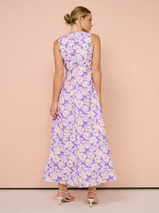 Acler - Ardanary Maxi Dress in Violet Imprint