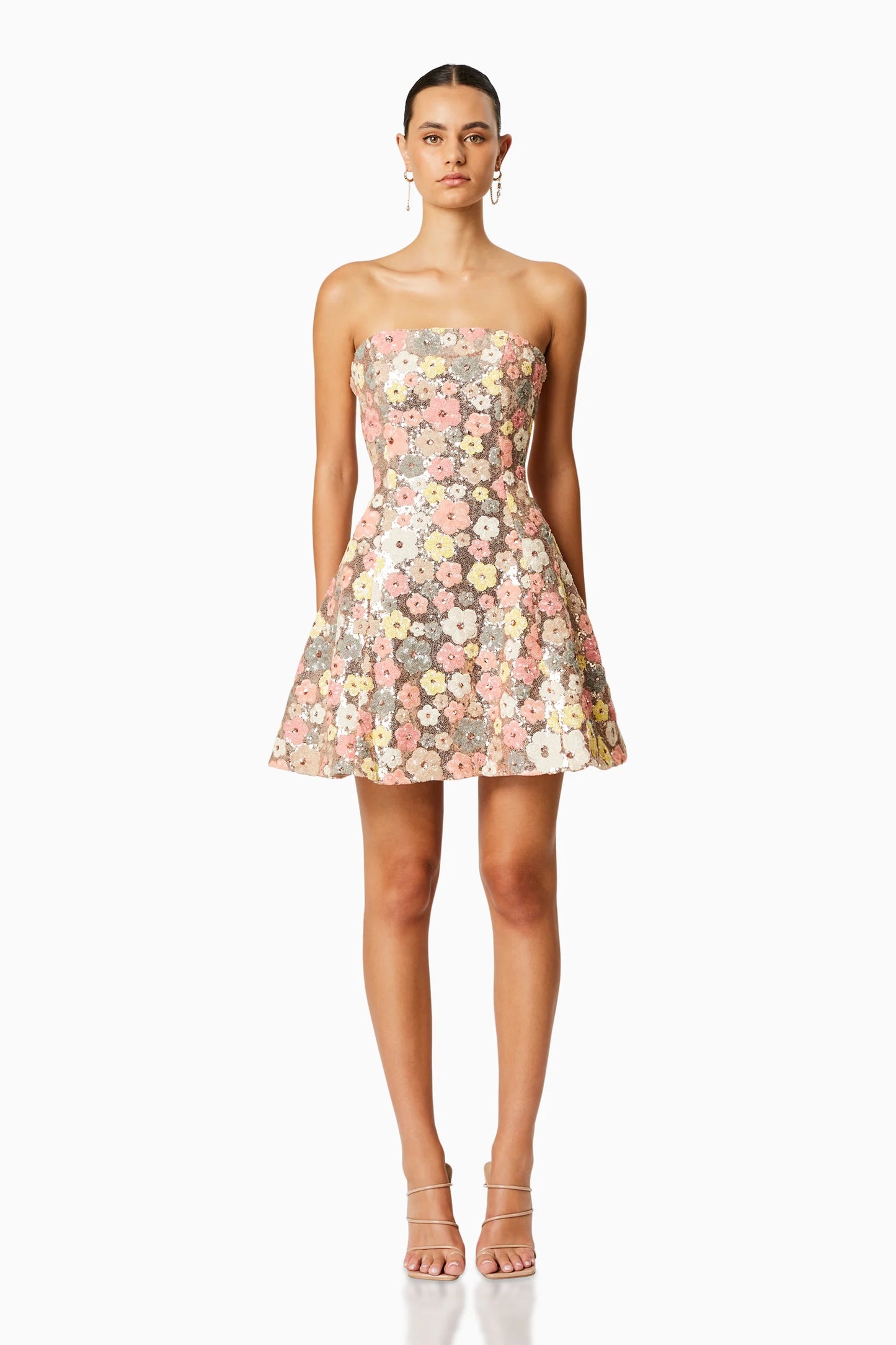 Elliat - Forsythia Strapless Mini Dress In Multi