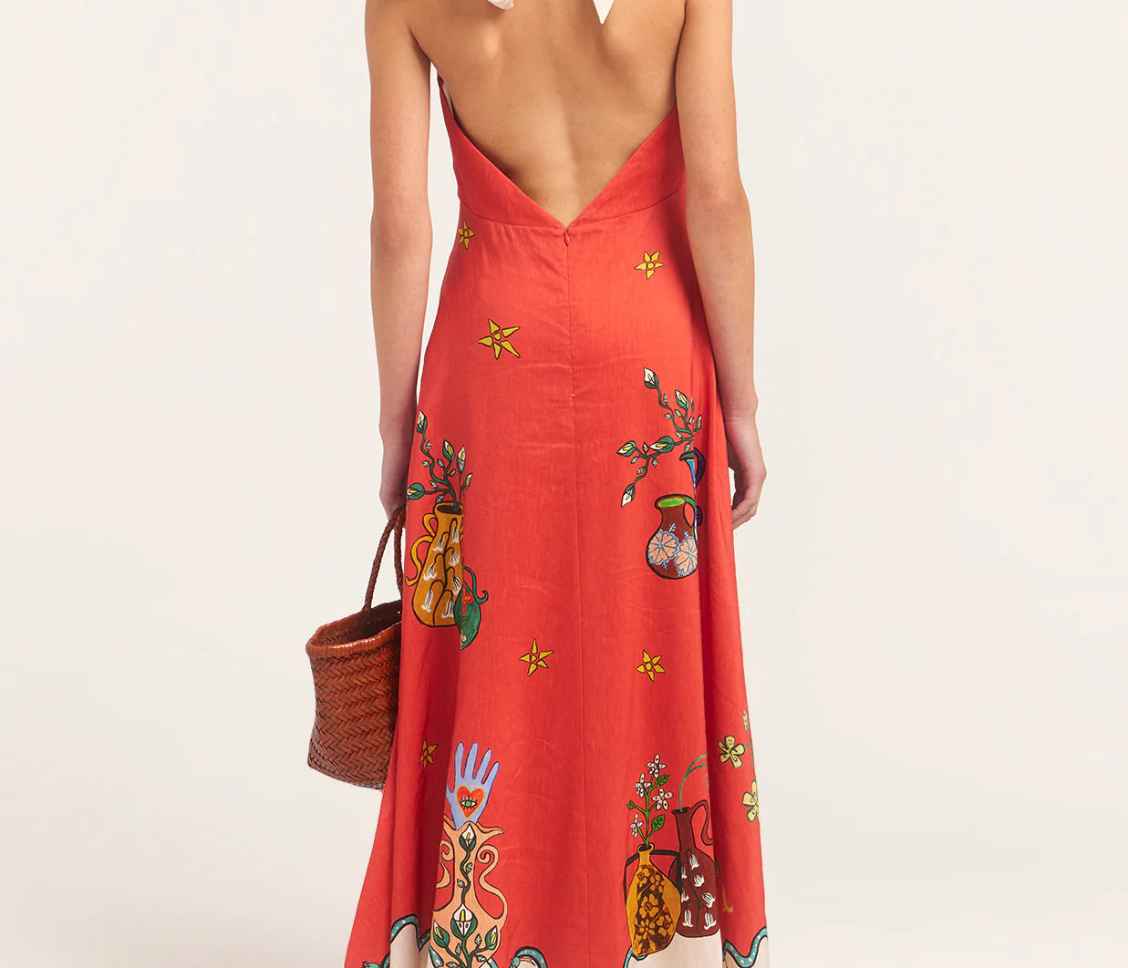 Alemais - Rose Halter Dress