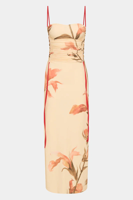 SIR - Hana Ruched Midi Dress