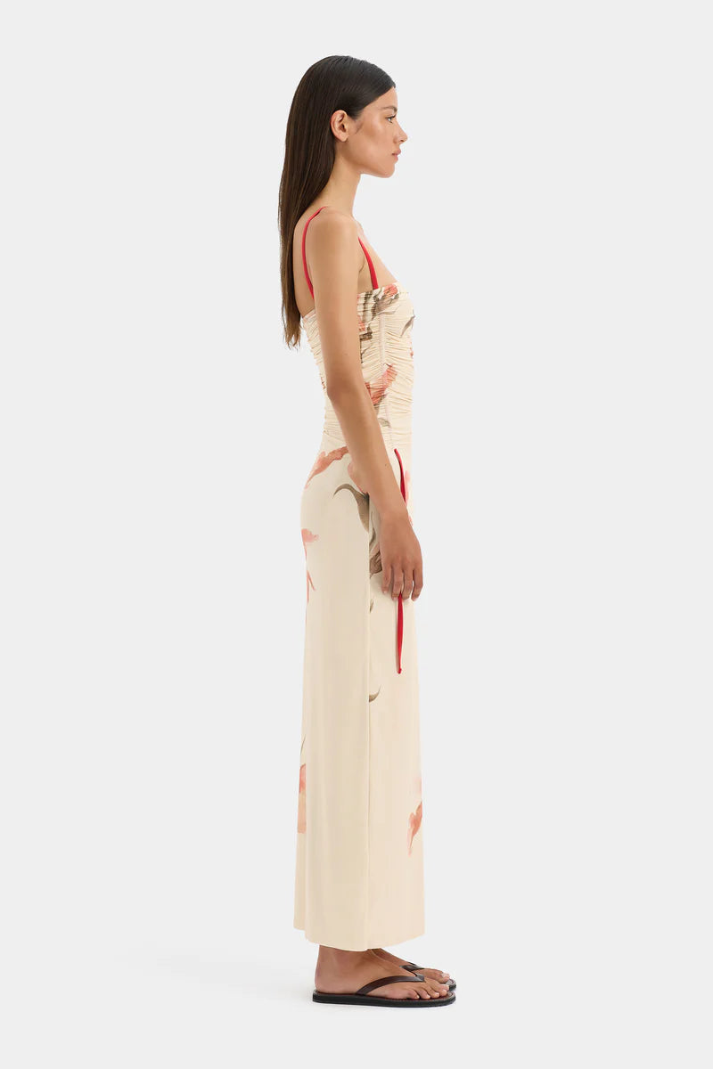 SIR - Hana Ruched Midi Dress