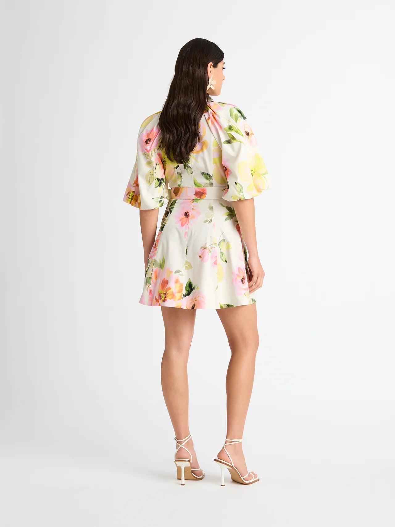 Rosa Flora Mini Shirtdress