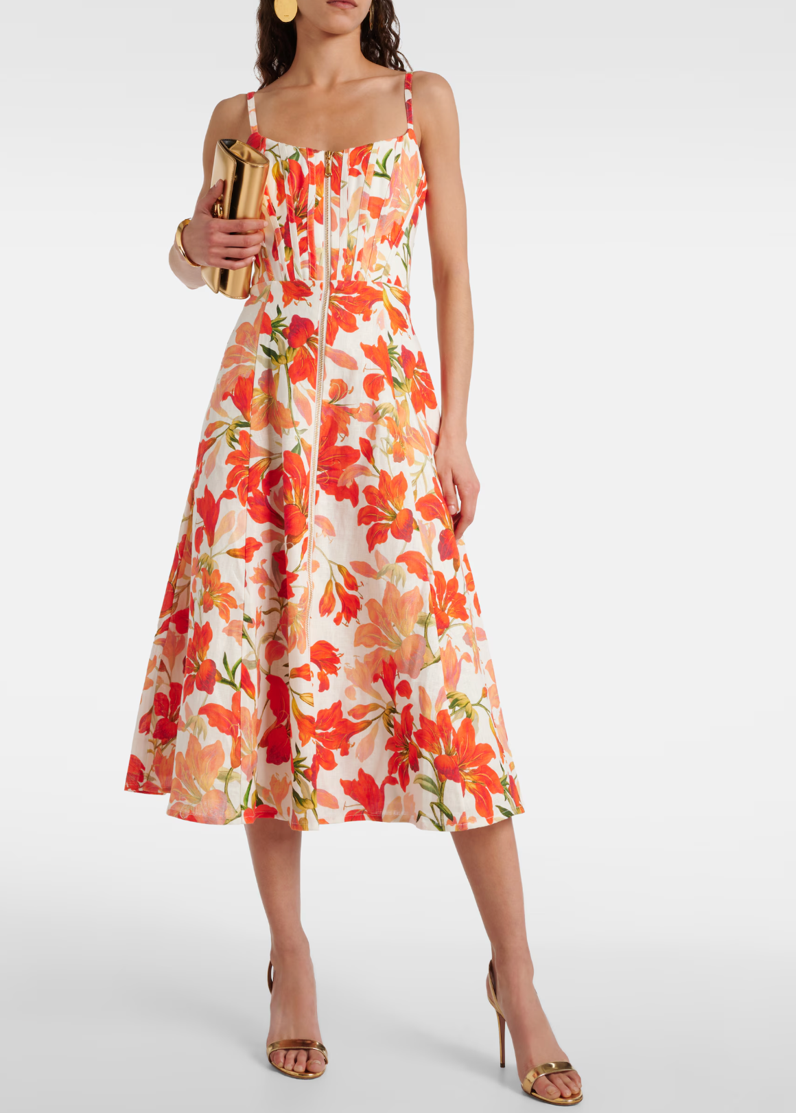 Zimmerman - Tranquillity floral linen midi dress