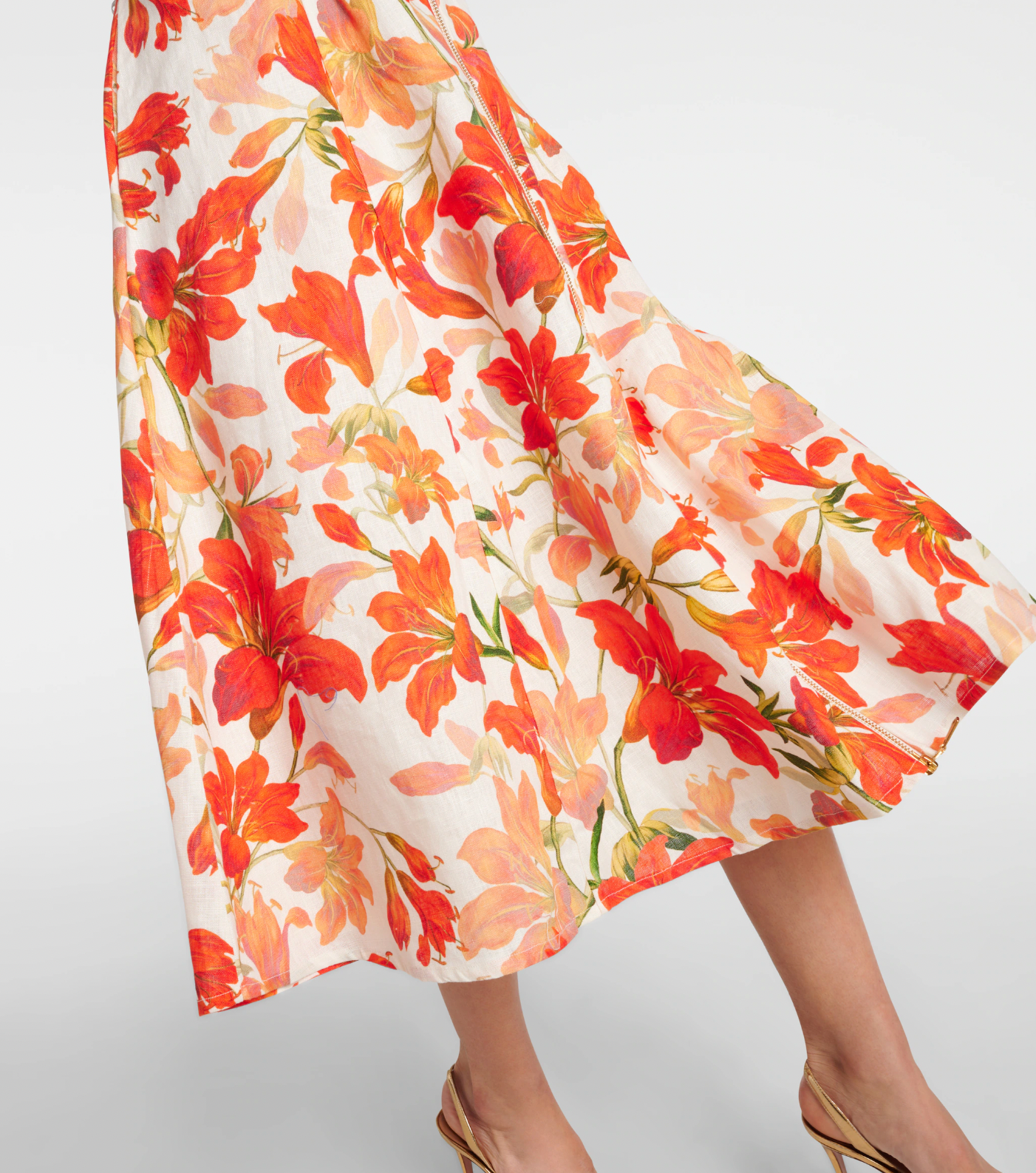 Zimmerman - Tranquillity floral linen midi dress