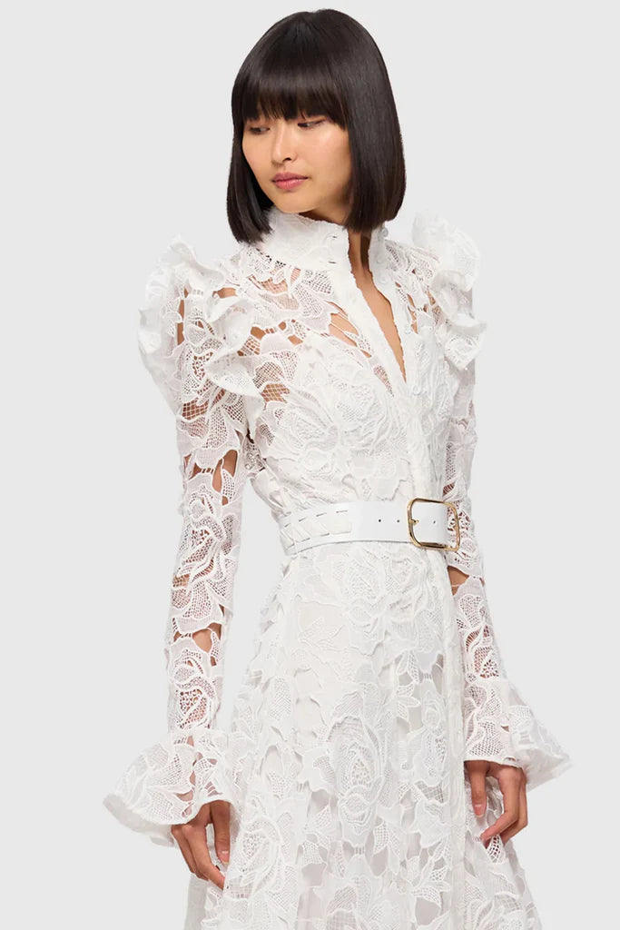 Leo Lin - Aliyah Lace Butterfly Dress